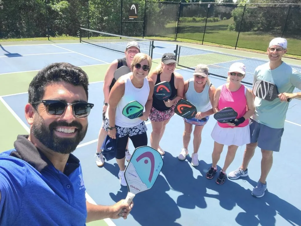Chateau Pickleball and wine